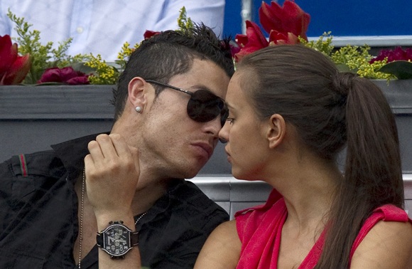Real Madrid's Cristiano Ronaldo and his girlfriend Irina Shayk