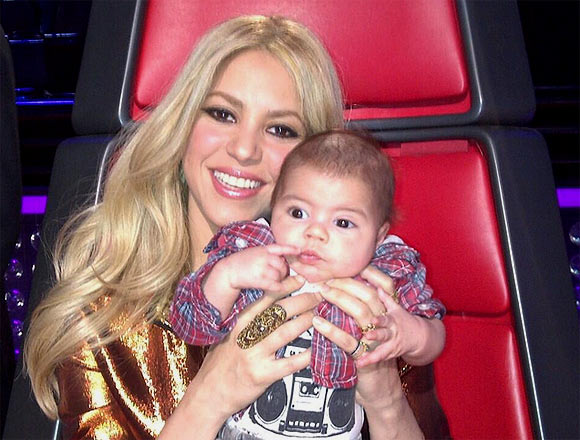 Shakira with son Milan