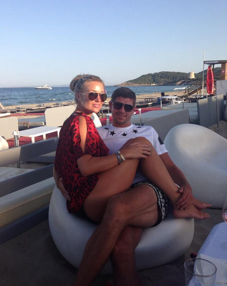 Alex Gerrard with husband Steven