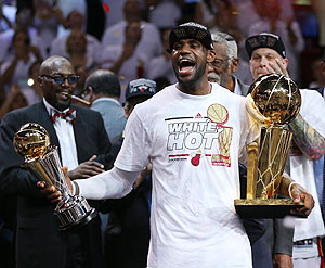 LeBron James named NBA Finals Most Valuable Player - Rediff Sports