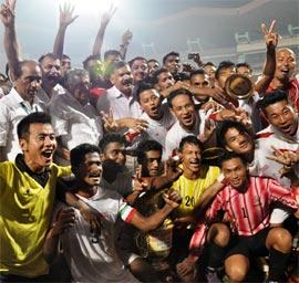 Services team celebrate after winning the final