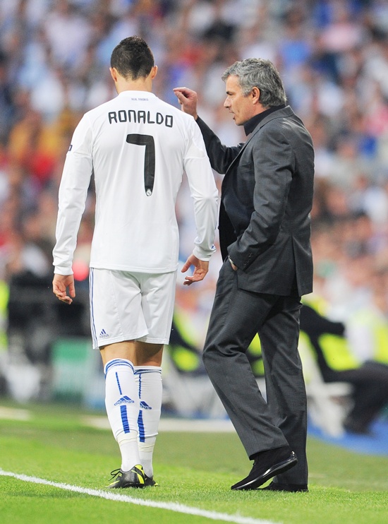 Jose Mourinho with Ronaldo