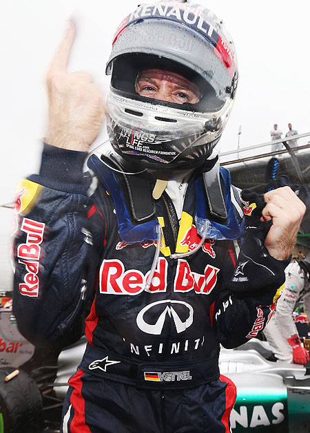 Sebastian Vettel of Germany and Red Bull Racing