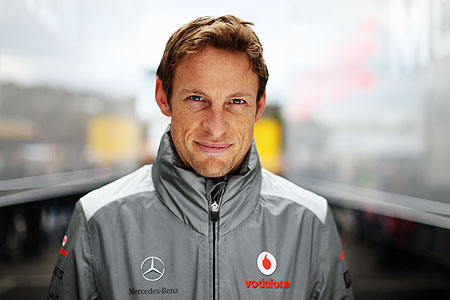 Jenson Button of Great Britain and McLaren poses for a photograph