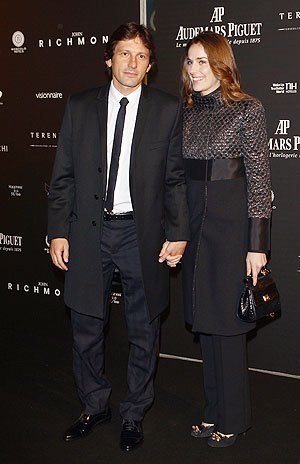 PSG's Sports Director Leonardo (left) with partner Anna Billo