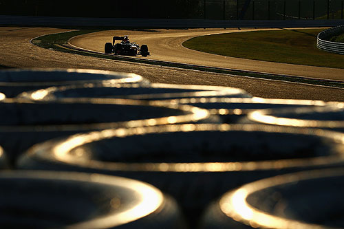 Sebastian Vettel of Germany and Red Bull Racing drives on his way to winning the Japanese Formula One Grand Prix at the Suzuka Circuit on October 7, 2012 in Suzuka, Japan