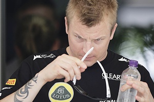 Lotus Formula One driver Kimi Raikkonen