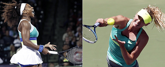 PHOTOS: Will Sharapova overpower Serena in Miami?