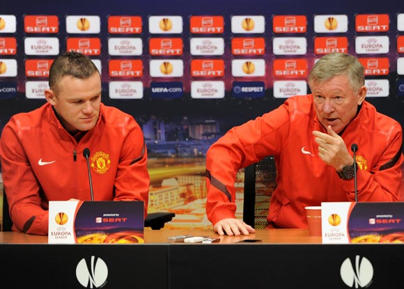 Alex Ferguson (right) and Wayne Rooney