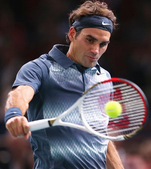Roger Federer of Switzerland in action