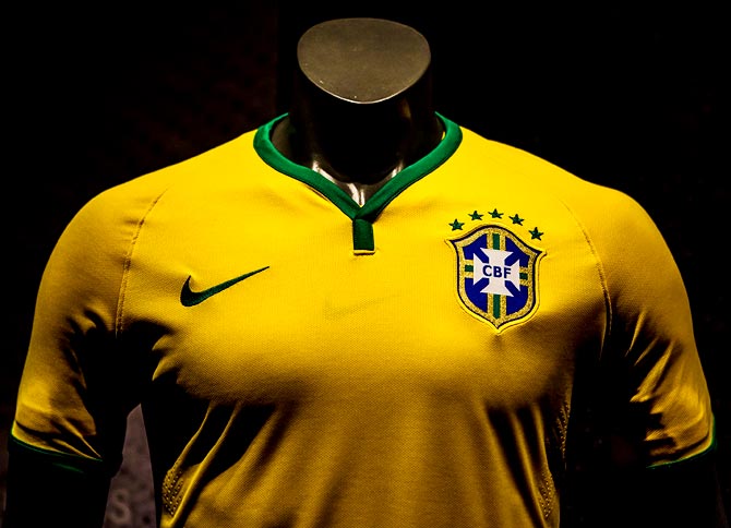 Brazil's jersey for the 2014 FIFA World Cup