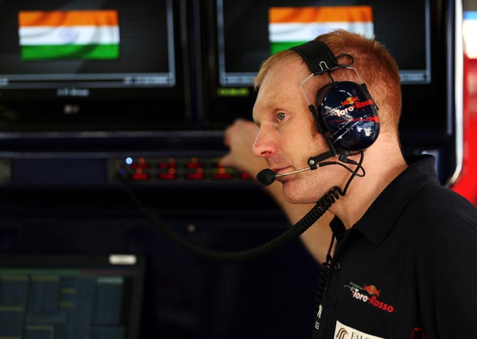Toro Rosso race engineer Phil Charles