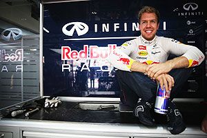 Sebastian Vettel at the Indian GP 