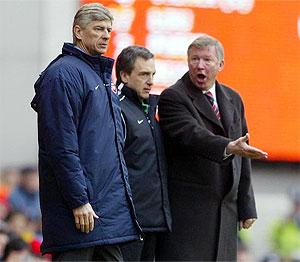 Arsene Wenger and Alex Ferguson