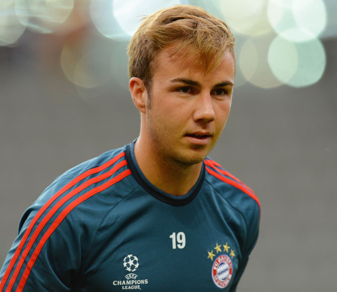 Mario Gotze of FC Bayern Munchen during a training session