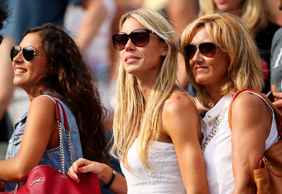 Nadal's girlfriend Xisca Perello, sister Isabel and mother Ana Maria Parera