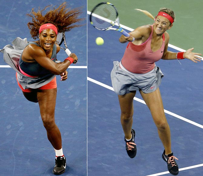 Serena Williams and Victoria Azarenka