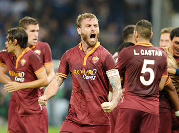 Daniele De Rossi of AS Roma celebrates