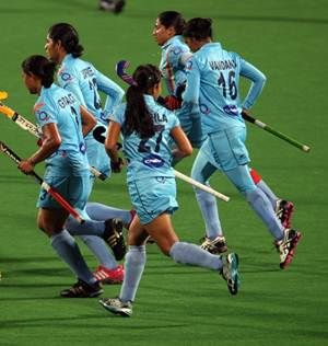 Members of the Indian women's hockey team