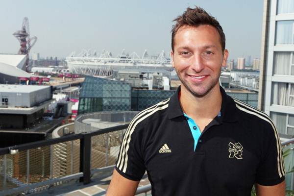 Swimmer Ian Thorpe of Australia at the adidas Olympic Media Lounge at Westfield Stratford City on July 26, 2012 in London, England.
