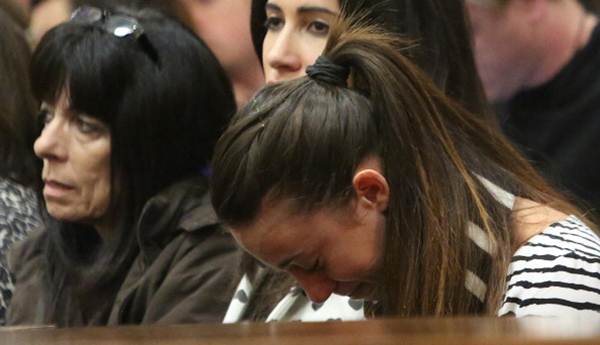 Gina Myers, Reeva Steenkamp's best friend, is overcome with emotion as she listens to Oscar Pistorius's testimony