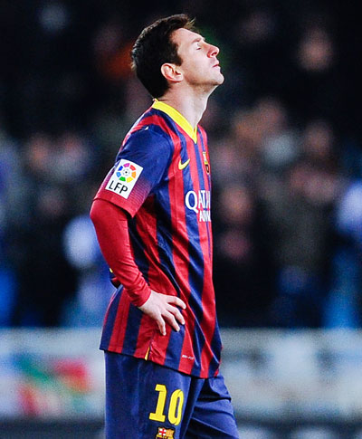 Lionel Messi of Barcelona 