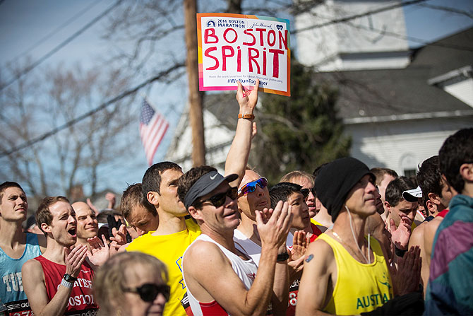 10 BEST PHOTOS: Unbridled spirit on show at Boston Marathon