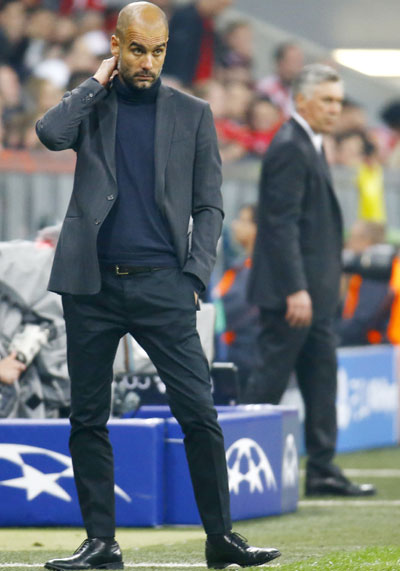 Bayern Munich's coach Josep Guardiola