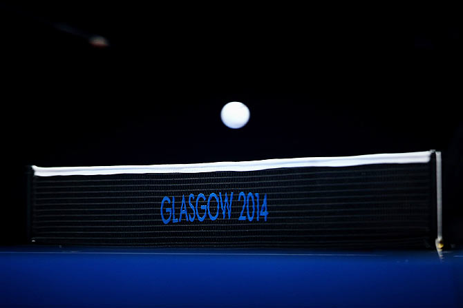 A general view of the ball and the net during the men's team table tennis match at the Commonwealth Games (image used for representation purpose only)