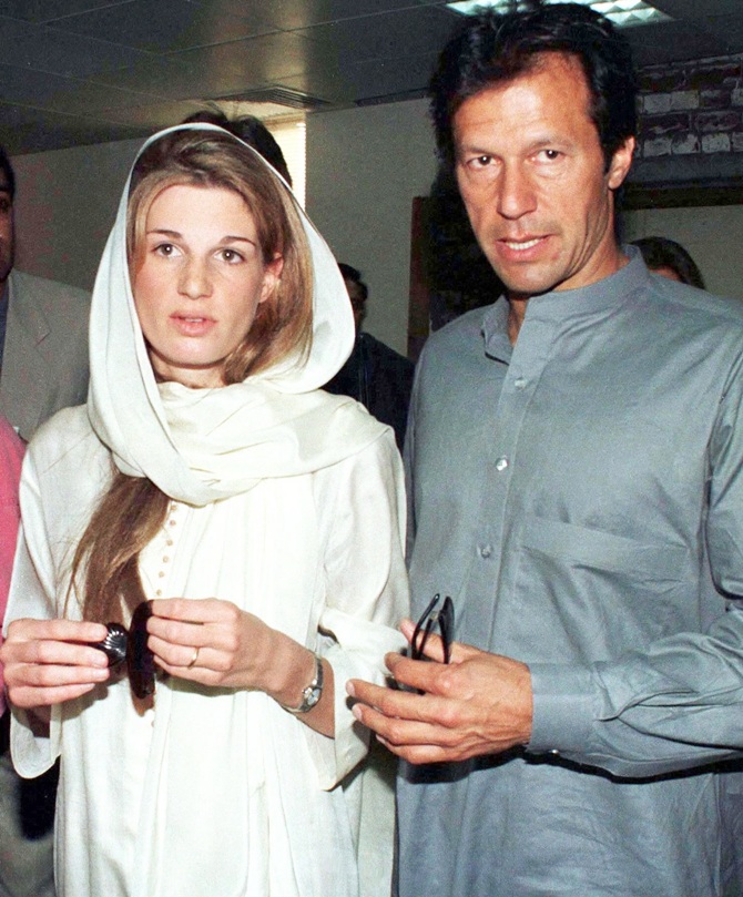 Pakistan's   former cricket hero Imran Khan and his ex-wife Jemima Goldsmith