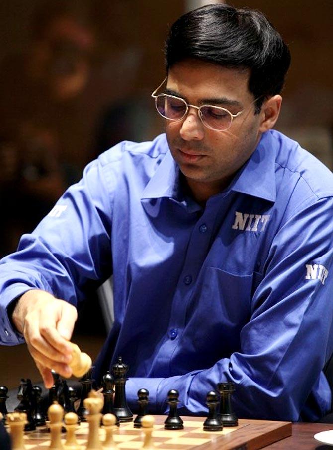 Grandmaster Viswanathan Anand of India with his wife Aruna Anand in  Chennai.