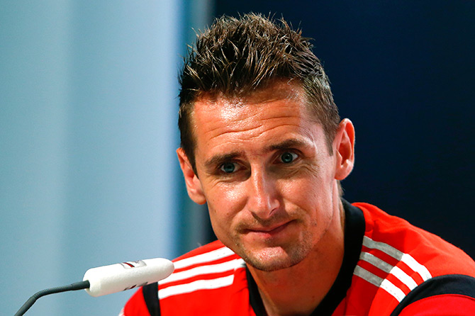 Miroslav Klose during a news conference