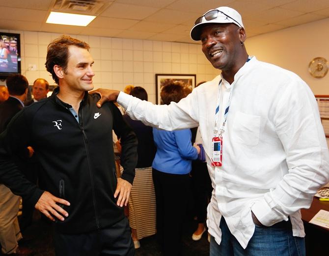 Look who dropped in to support Roger Federer at US Open…