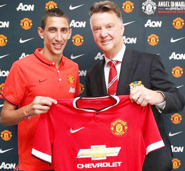 Angel di Maria and Van Gaal