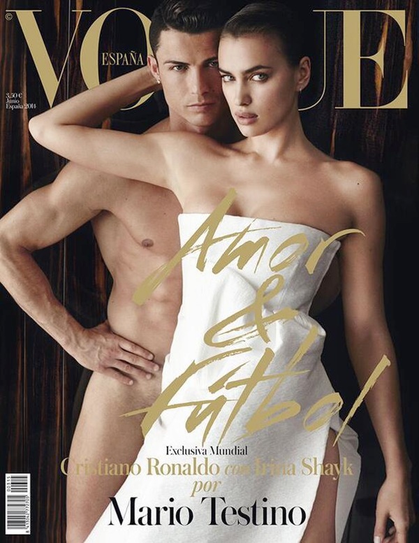 Cristiano Ronaldo poses with Irina Shayk