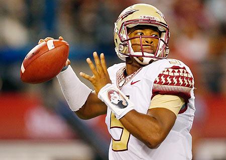 Jameis Winston #5 of the Florida State Seminoles