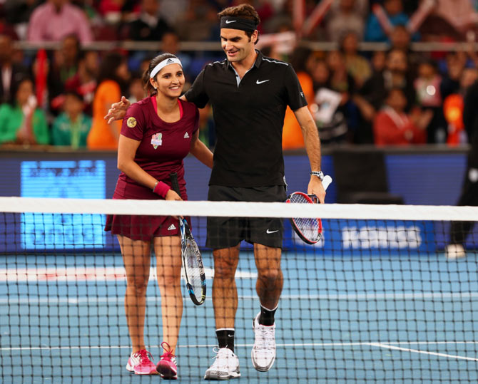 Sania Mirza and Roger Federer