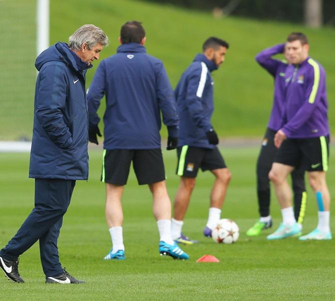 Manuel Pellegrini the manager of Manchester City