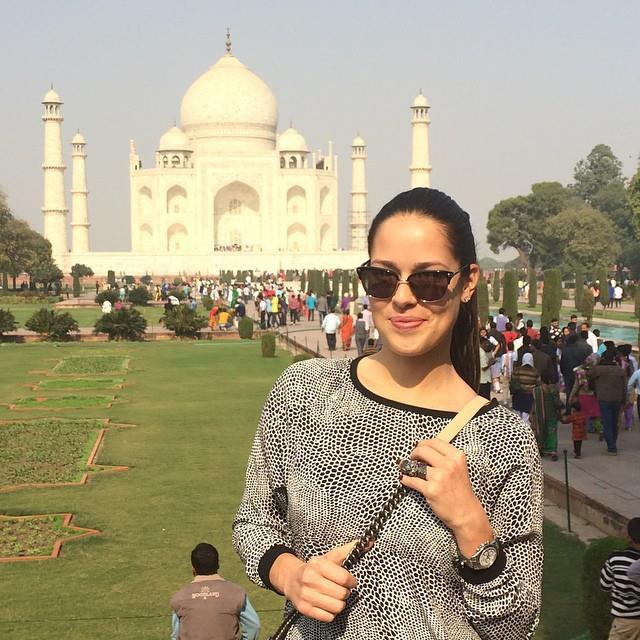 Ana Ivanovic at the Taj Mahal