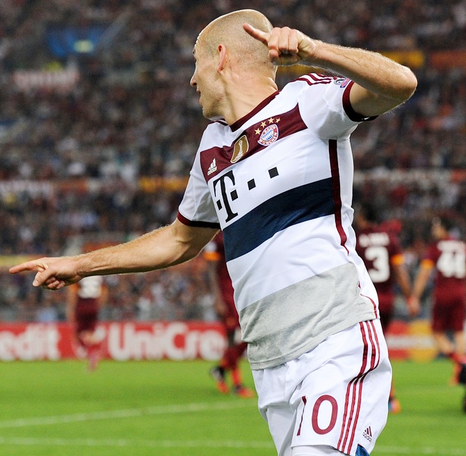 Arjen Robben of FC Bayern Muenchen