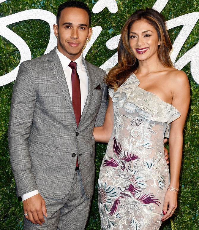 Lewis Hamilton and Nicole Scherzinger