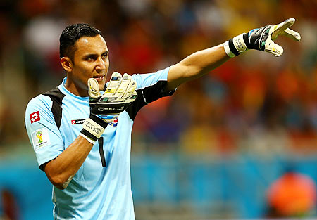 Goalkeeper Keylor Navas of Costa Rica