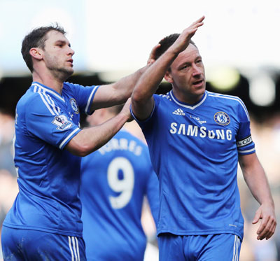 Branislav Ivanovic and John Terry