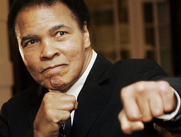 US boxing great Muhammad Ali.