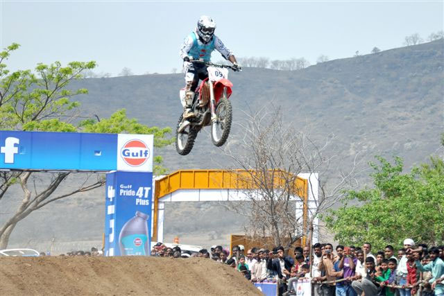 Nashik rider Ganesh Lokhande, astride a Honda CRF