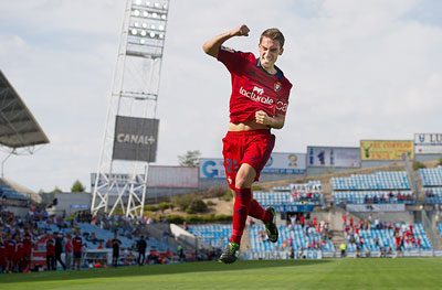 Roberto Torres of Osasuna celebrates