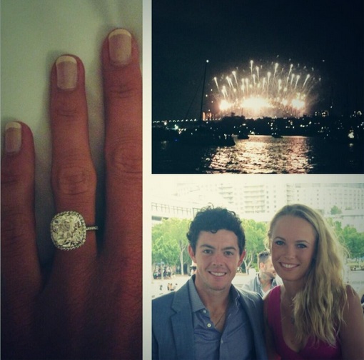 Golfer McIlroy rings in the New Year with Wozniacki engagement