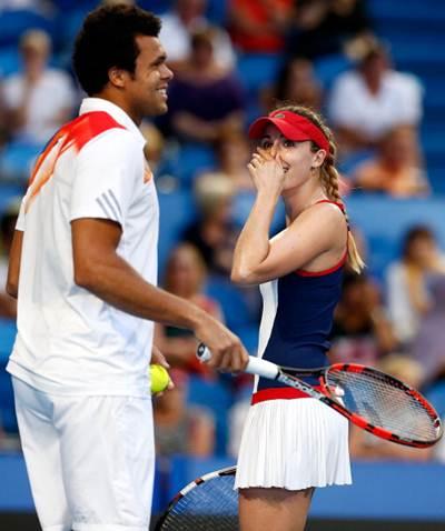 Alize Cornet and Jo-Wilfried Tsonga