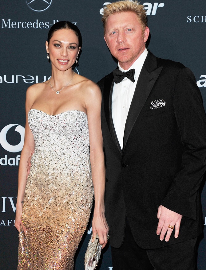 Boris Becker and his wife Sharlely
