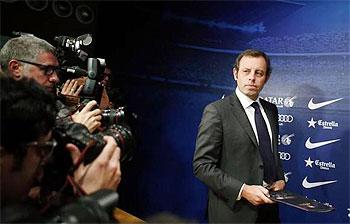 Sandro Rosell, Barca president